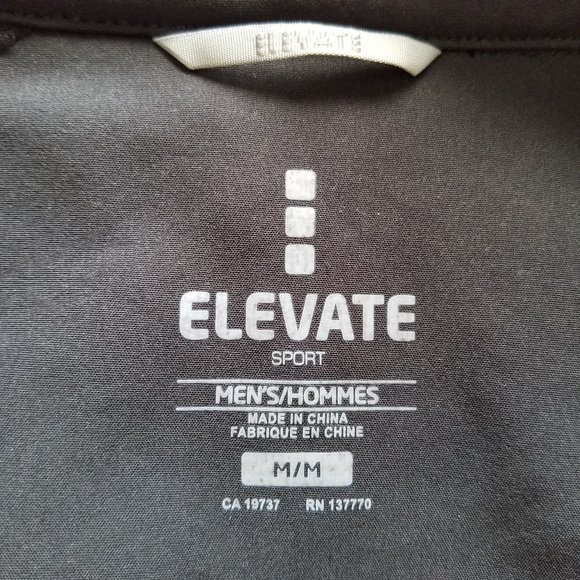 ELEVATE Sport Black Softshell Zip Front Jacket - Picture 8 of 9